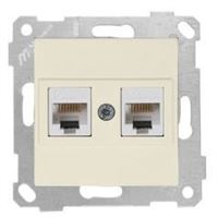 RİTA MEK TUŞ DATA PRİZİ 2*RJ45 (CAT5E) KREM 1